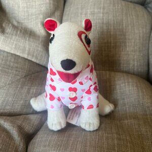 2018 Target Exclusive Valentine's Bullseye Plush Dog (Tag: 1,216 of 2,000)